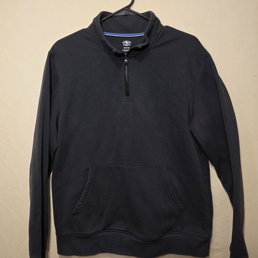 Athletic Works Dark Grey Half-Zip Pullover Sweatshirt